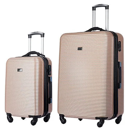 2 Pc Luggage Set Durable Lightweight Hard Case Spinner Suitecase 20In29In Lug2 Ly06Scale Champagne 2 Pc Luggage Set Durable Lightweight Hard Case Spinner Suitecase 20In29In Lug2 Ly06Scale Champagne