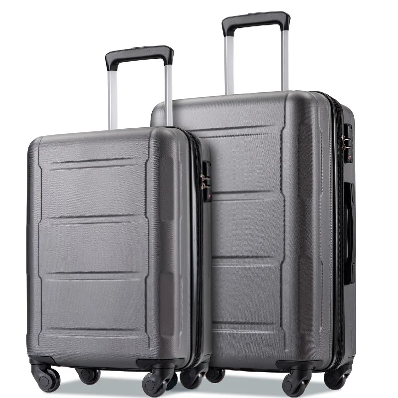 2pcs Durable Luggage Sets with Spinner Wheels and TSA Lock,20inch+28inch