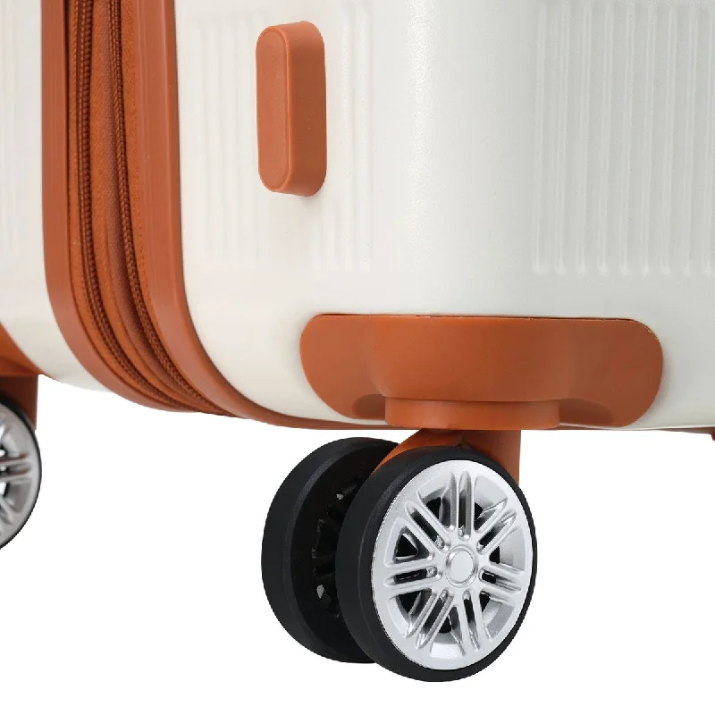 3-Pcs Hardside Expandable Travel Suitcase Luggage with 8 Spinner Wheels, Collision-Protection Angle & TSA Lock (20/24/28)