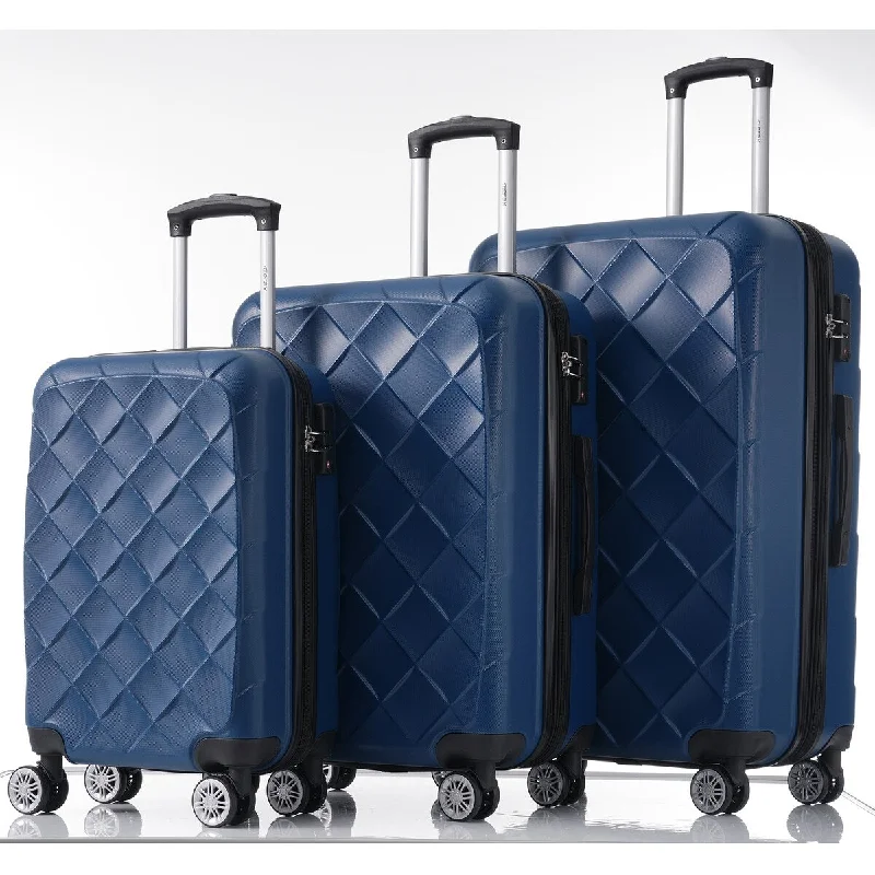 3-Piece Set Hard Shell Lightweight Expandable Spinner Wheel Travel Luggage(20/24/28) 3-Piece Set Hard Shell Lightweight Expandable Spinner Wheel Travel Luggage(20/24/28)
