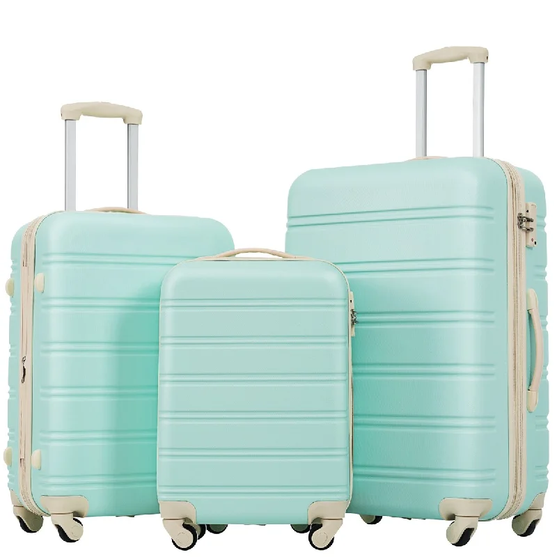 3-Piece Set Hardside Spinner Luggage with TSA Lock Lightweight Suitcase, 20in 24in 28in Travel Suitcase Sets 3-Piece Set Hardside Spinner Luggage with TSA Lock Lightweight Suitcase, 20in 24in 28in Travel Suitcase Sets