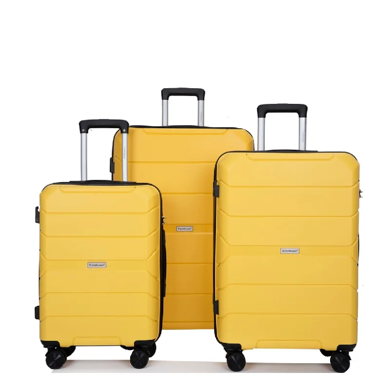 3Pcs Hardshell Durable Luggage Suitcase with TSA Lock and Wheels