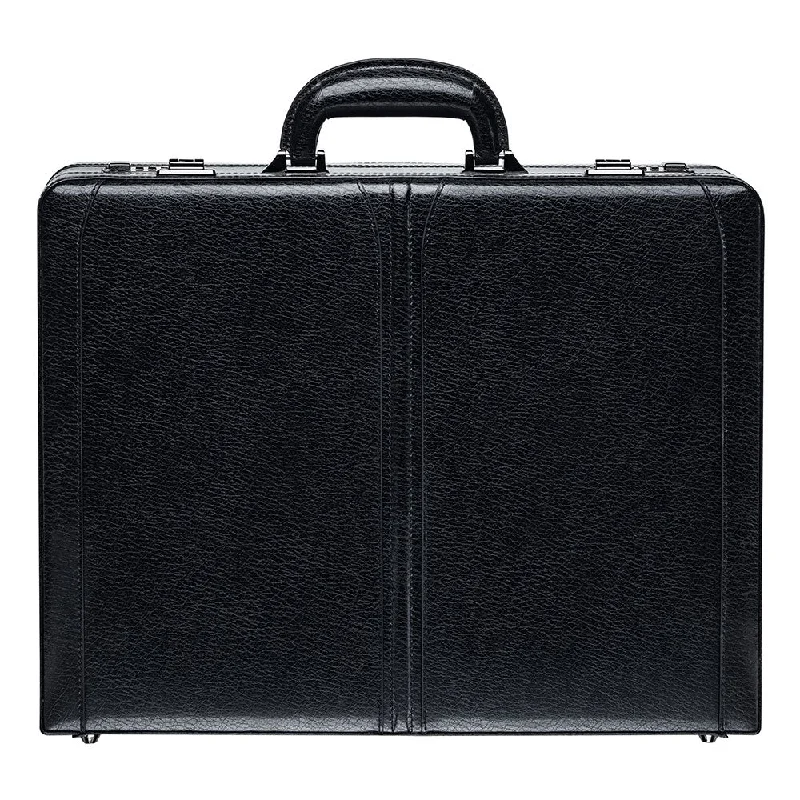 Luggage trolley organizers to hold small items like keys and phonesMancini Leather Mancini Leather Expandable Attache Case, 17.75" x 4.5" x 14", Black