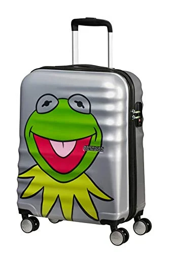 American Tourister Wavebreaker Disney - Muppets Spinner Small Hand Luggage, 55 cm, 36 liters, Grey (Kermit Sparkle) American Tourister Wavebreaker Disney - Muppets Spinner Small Hand Luggage, 55 cm, 36 liters, Grey (Kermit Sparkle)