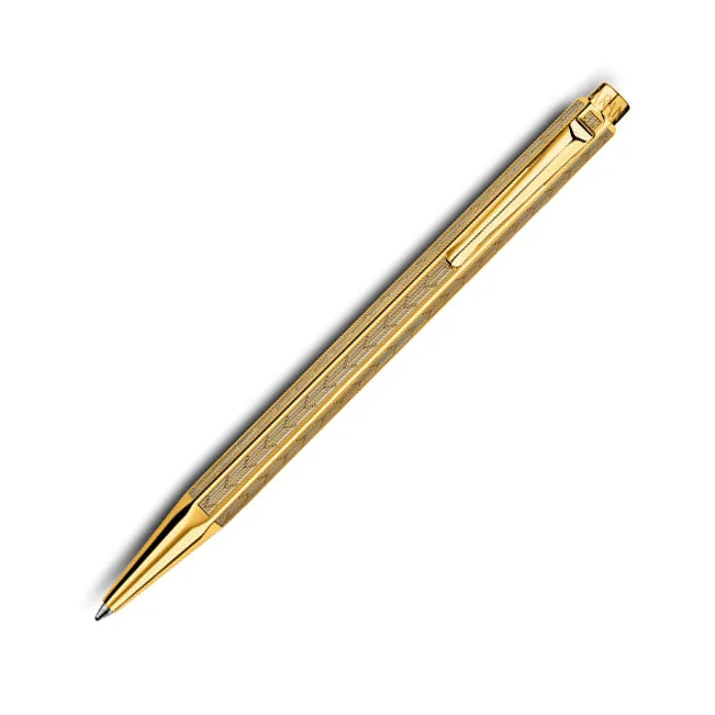 Caran d'Ache Ecridor Chevron Gold Ballpoint Pen