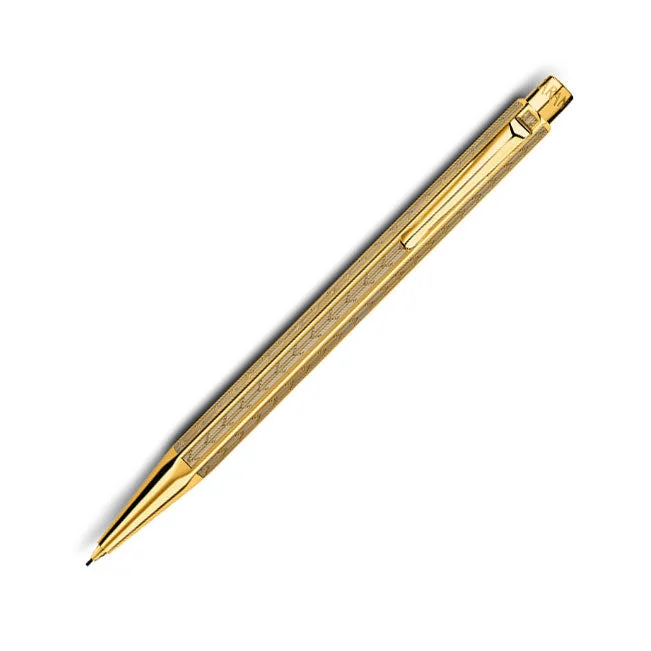 Caran d'Ache Ecridor Chevron Gold Mechanical Pencil 0.7mm