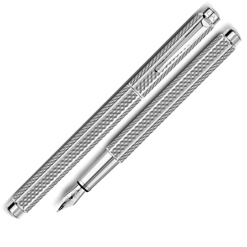 Caran D' Ache Ecridor Cubrik Palladium Coated Fountain Pen