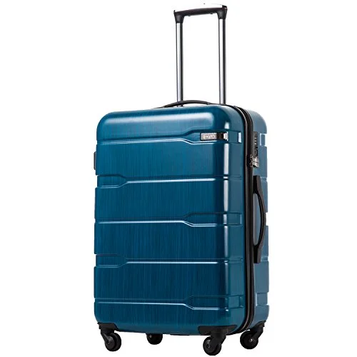 COOLIFE Luggage Expandable(only 28") Suitcase PC+ABS Spinner Built-in TSA Lock 20in 24in 28in Carry on (Caribbean Blue, L(28in).) COOLIFE Luggage Expandable(only 28") Suitcase PC+ABS Spinner Built-in TSA Lock 20in 24in 28in Carry on (Caribbean Blue, L(28in).)