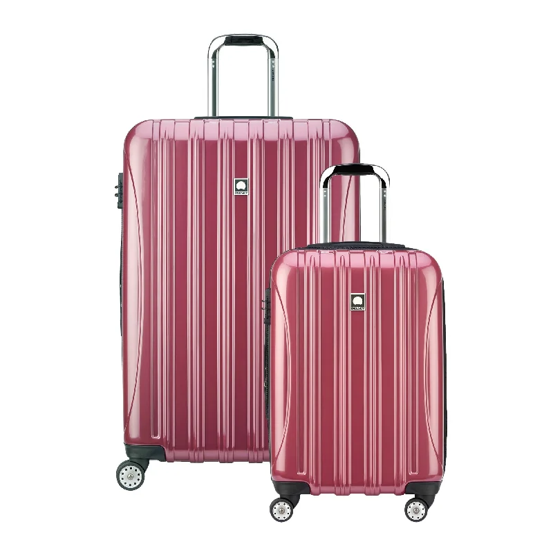 Travel document holders with multiple slots for passports and ticketsDelsey Luggage Helium Aero Spinner Luggage Set (21"/29"), Peony