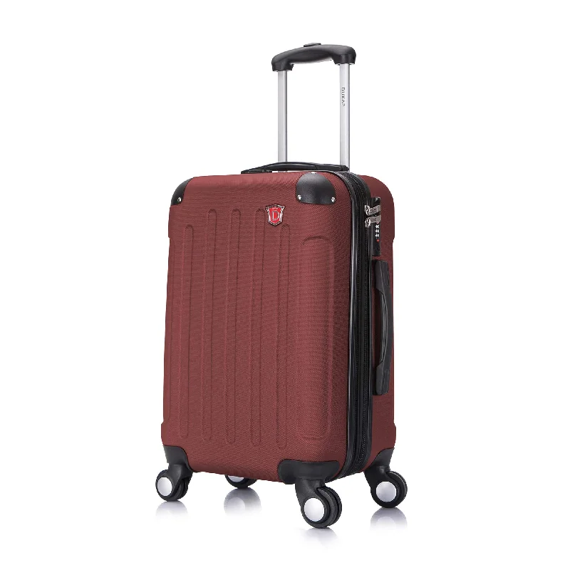DUKAP Luggage - Intely Collection - Hardside Spinner 20'' inches carry-on with USB port (Wine) - Suitcases with Wheels DUKAP Luggage - Intely Collection - Hardside Spinner 20'' inches carry-on with USB port (Wine) - Suitcases with Wheels