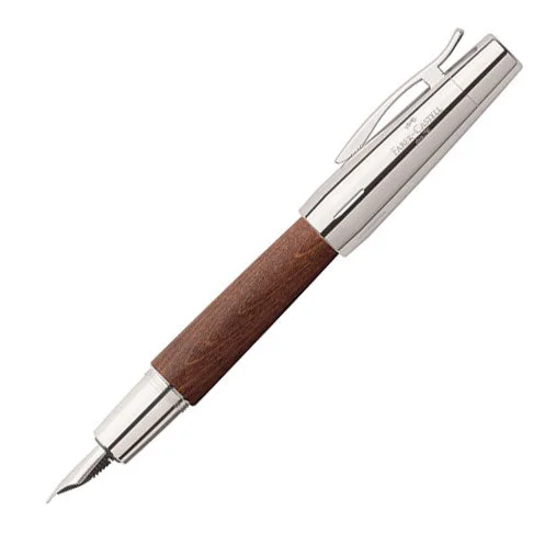 Faber-Castell e-motion Fountain Pen Pearwood Dark Brown