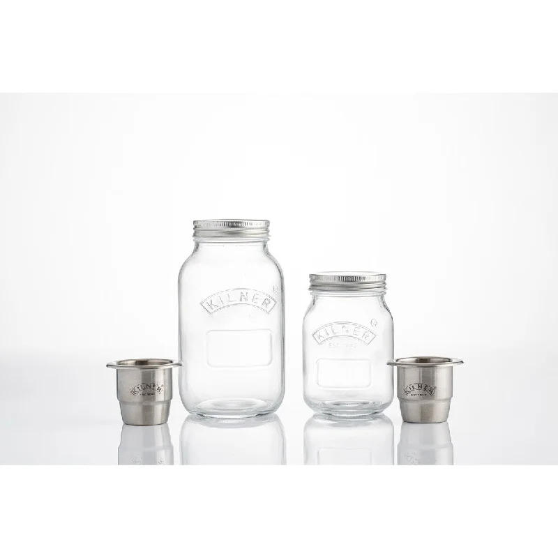 Food and Snack On The Go 4 pce Set - Clear