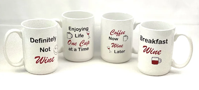 15 oz Coffee Mug - Set of 4