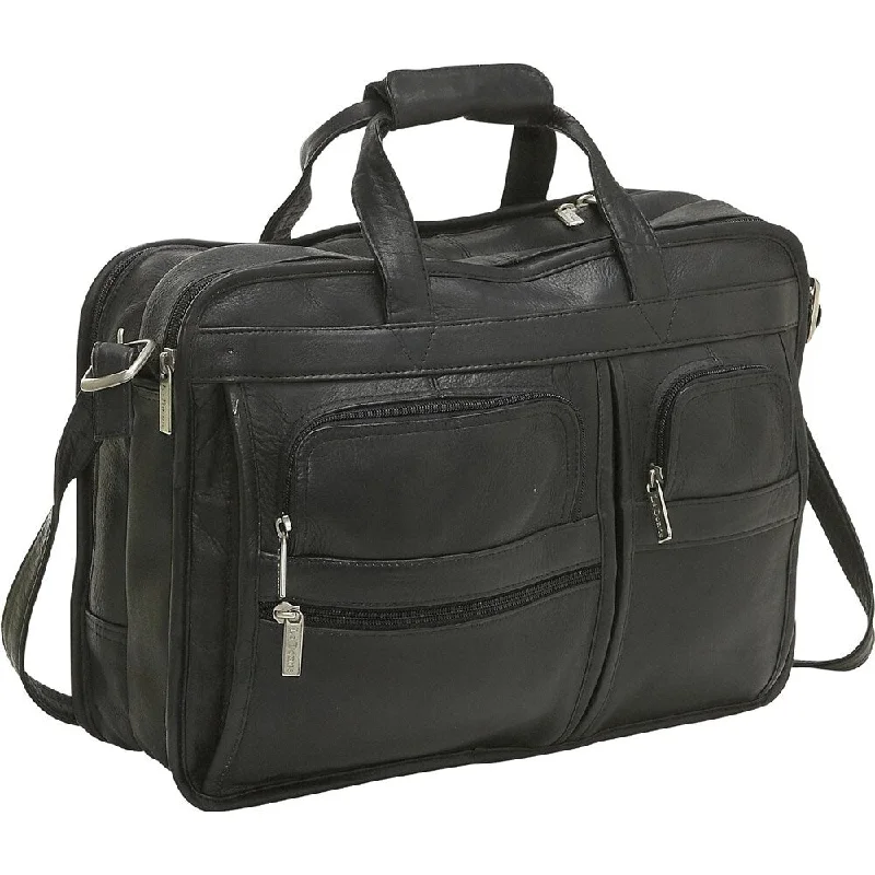 Travel document holders with multiple slots for passports and ticketsLeDonne Leather Multi-function Leather Briefcase