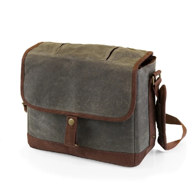 LEGACY® Insulated Double Growler Tote, (Khaki Green & Brown)
