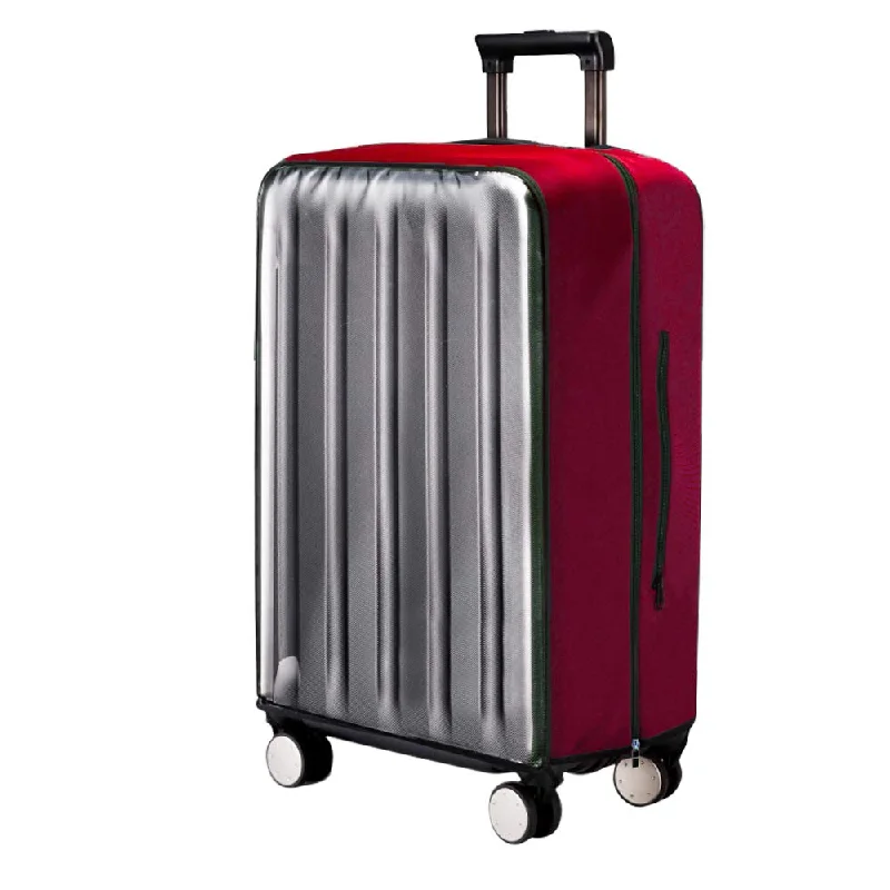 Luggage Cover,Clear PVC Transparent Travel Suitcase Protector Dust-proof Cover for 20-28 Inch Luggage (20" Luggage, Wine Red) Luggage Cover,Clear PVC Transparent Travel Suitcase Protector Dust-proof Cover for 20-28 Inch Luggage (20" Luggage, Wine Red)