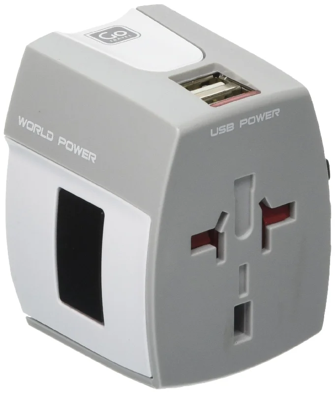 Luggage Worldwide And USB, White, One Size