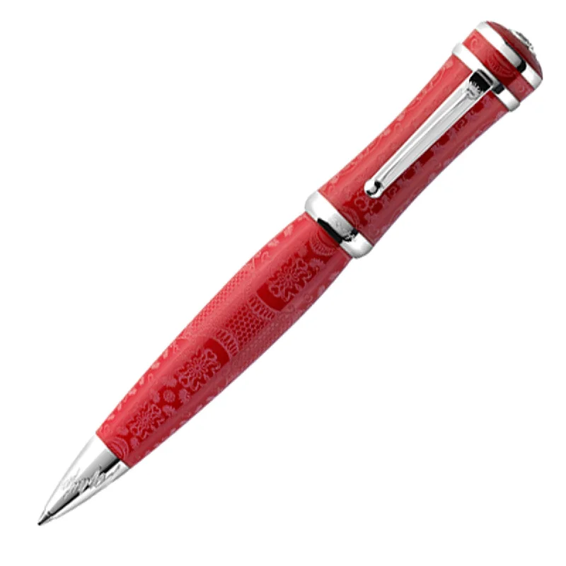 Montegrappa Sophia Loren Ballpoint, Red & Silver - Model: ISICLBSR