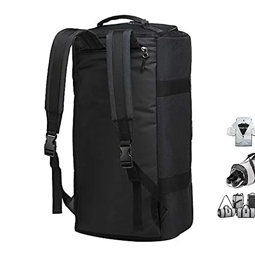 OZUKO Gym Bag Backpack, 4 in 1 Carry-on Garment Bag Large Duffel Bag Suit Travel Bag Weekend Bag Flight Bag Overnight Bag with Shoes Compartment… (Black) OZUKO Gym Bag Backpack, 4 in 1 Carry-on Garment Bag Large Duffel Bag Suit Travel Bag Weekend Bag Flight Bag Overnight Bag with Shoes Compartment… (Black)