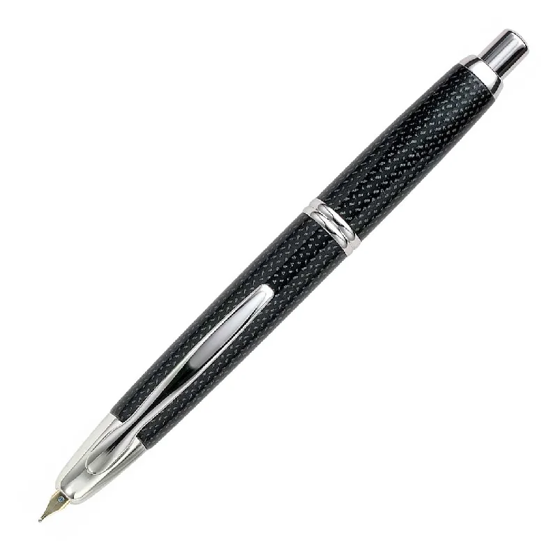 Pilot Vanishing Point Retractable Fountain Pen Black Carbonesque