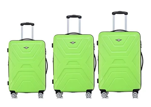 Rivolite New 3 Piece Lightweight Luggage Set:20", 26", 29" Abs Large Suitcase Sale(Green) Rivolite New 3 Piece Lightweight Luggage Set:20", 26", 29" Abs Large Suitcase Sale(Green)