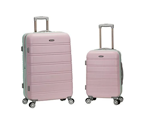 Compression packing bags to save space in travel backpacksRockland 20 Inch 28 Inch 2 Piece Expandable Abs Spinner Set, Mint, One Size