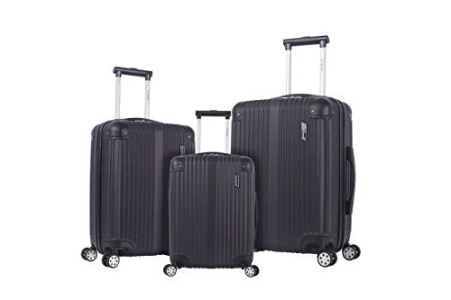 Earplugs and eye masks set for a good sleep during long - haul flightsRockland Hardside Spinner 3-Piece Luggage Set, Black