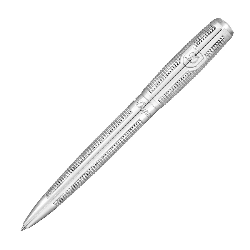 S. T. Dupont Line D Ballpoint Pen Palladium Diamond Head