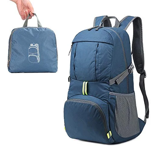 Sarhlio Hiking Backpack Foldable Daypack 35L Lightweight Water Repellent for Travel EDC Blue(BPK03C) Sarhlio Hiking Backpack Foldable Daypack 35L Lightweight Water Repellent for Travel EDC Blue(BPK03C)