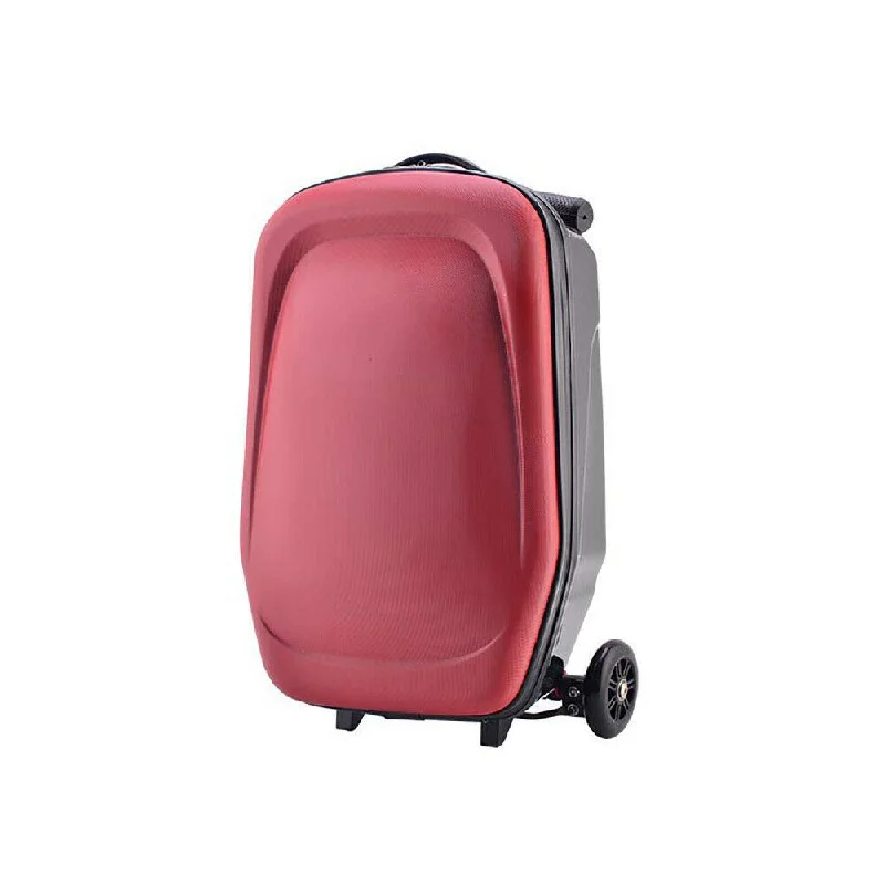 Scooter Suitcase,20" Travel Trolley Luggage Bag With 3 Wheels for Business Travel School USA Stock (Wine Red) Scooter Suitcase,20" Travel Trolley Luggage Bag With 3 Wheels for Business Travel School USA Stock (Wine Red)