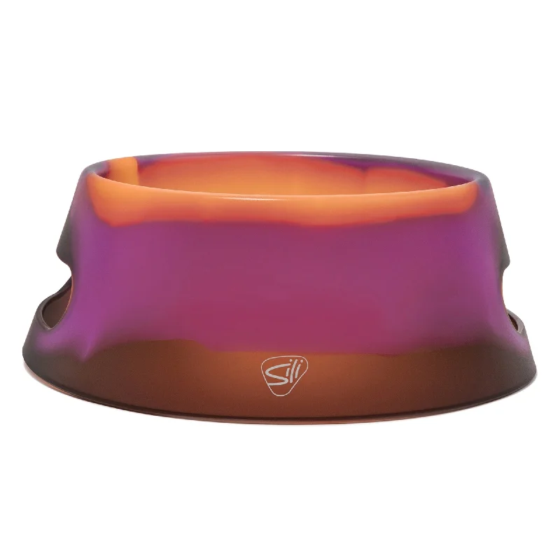 Silipint: Aqua-Fur Silicone Dog Bowl: Sun Storm - 18oz Colapsible/Foldable, Lightweight, Feed & Water Dish, Pet Travel Silipint: Aqua-Fur Silicone Dog Bowl: Sun Storm - 18oz Colapsible/Foldable, Lightweight, Feed & Water Dish, Pet Travel