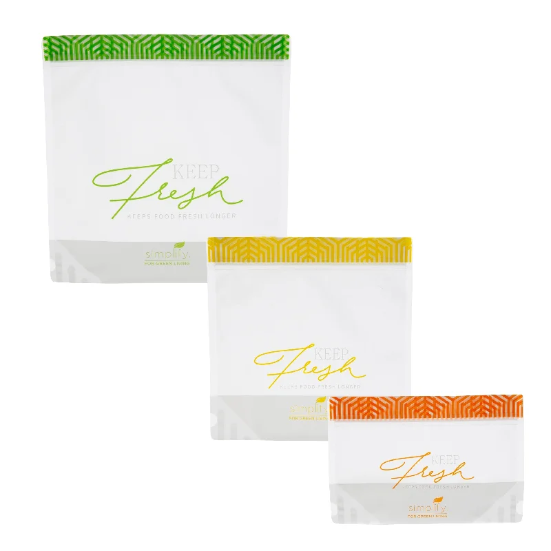 Simplify for Green Living 3 PC Reusable Snack Bags