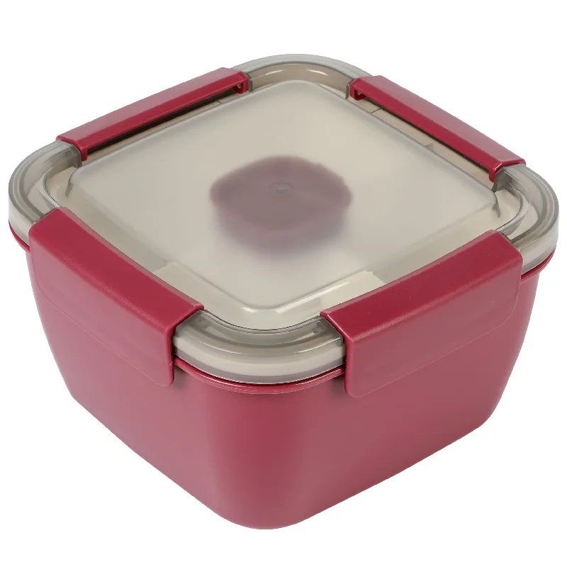 Spice by Tia Mowry Spicy Thyme Lunch Box Container with Spork Pink - Dark Pink