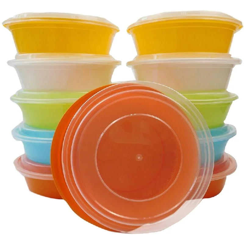Table To Go 240-Pack Round Bento Lunch Boxes with Lids (1 Compartment/ 24 oz) (Multicolor Pack) Table To Go 240-Pack Round Bento Lunch Boxes with Lids (1 Compartment/ 24 oz) (Multicolor Pack)