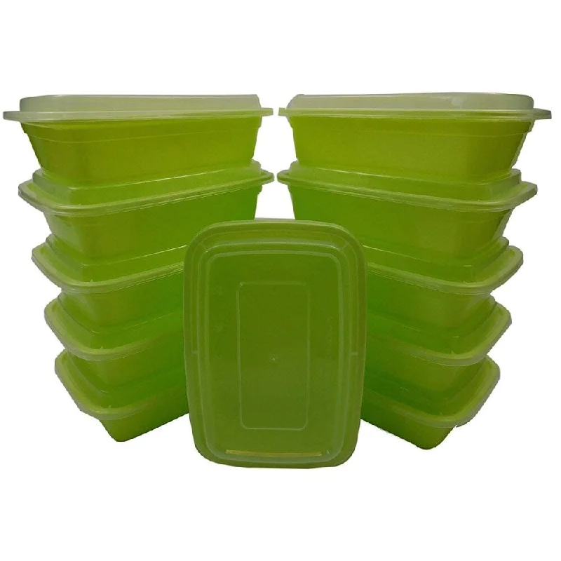 Table To Go 50-Pack Bento Lunch Boxes with Lids (1 Compartment/ 32 oz) , Freezer Safe Meal Prep Containers , (Green) - Green Table To Go 50-Pack Bento Lunch Boxes with Lids (1 Compartment/ 32 oz) , Freezer Safe Meal Prep Containers , (Green) - Green