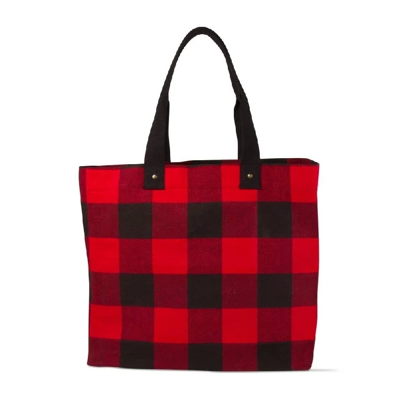 TAG Buffalo Check Tote Red