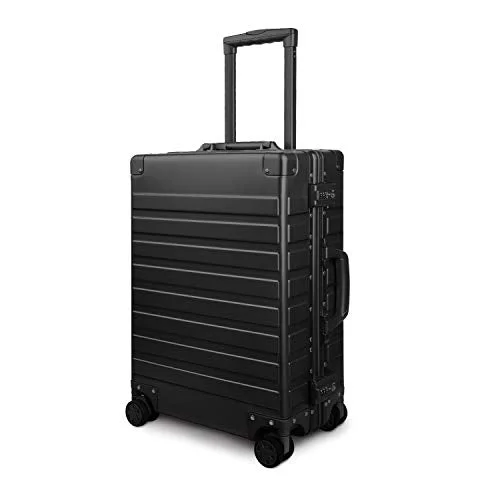 Travelking All Aluminum Carry On Luggage with TSA Locks Metal Hard Shell Spinner Suitcase (New Arrival Black, 20 Inch) Travelking All Aluminum Carry On Luggage with TSA Locks Metal Hard Shell Spinner Suitcase (New Arrival Black, 20 Inch)