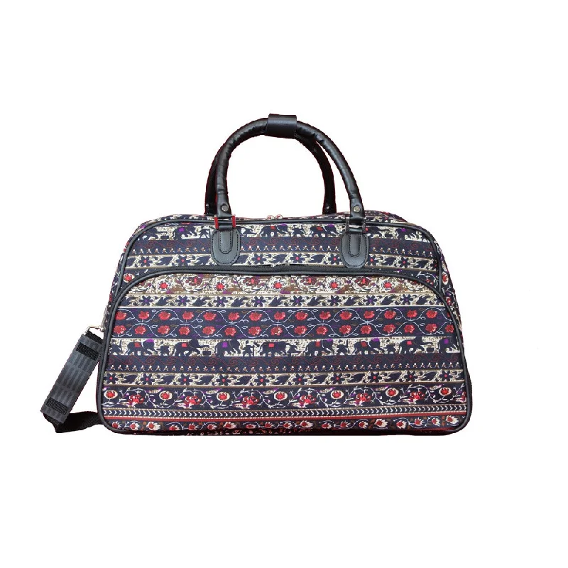 World Traveler Elephant 21-Inch Carry-On Shoulder Tote Duffle Bag