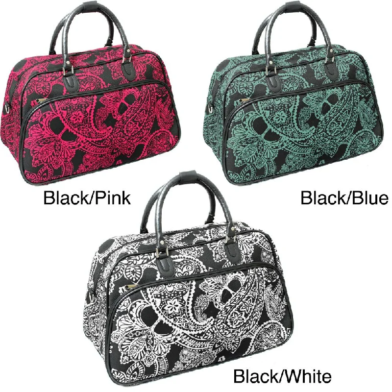 World Traveler Fashion/Travel Bandana 21-inch Carry On Shoulder Tote Duffel Bag