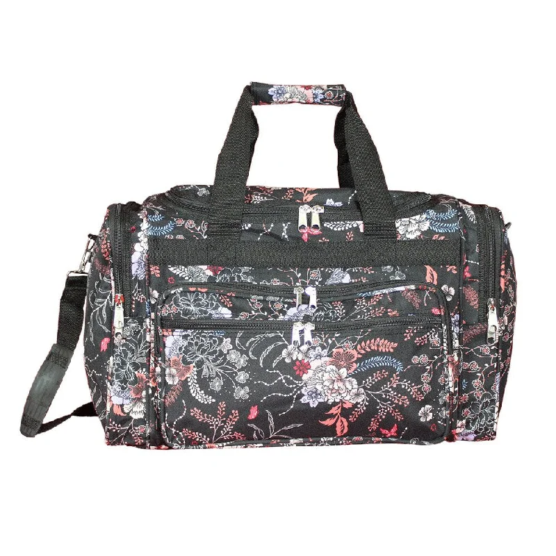 World Traveler Flower 19-inch Lightweight Carry-On Duffle Bag