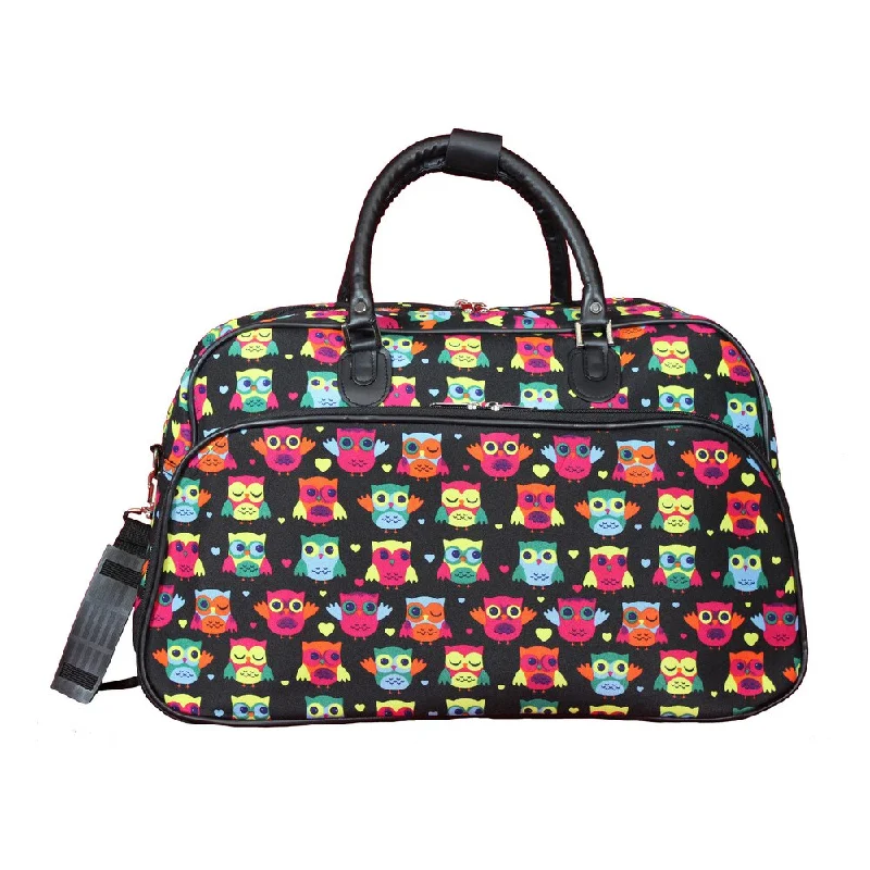 World Traveler Owl 21-Inch Carry-On Shoulder Tote Duffle Bag