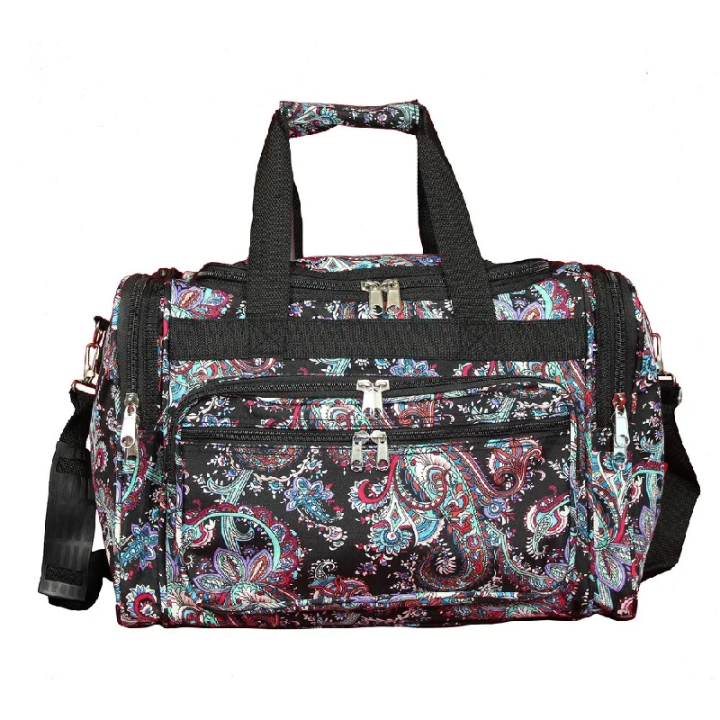 World Traveler Paisley 16-Inch Lightweight Carry-On Duffle Bag