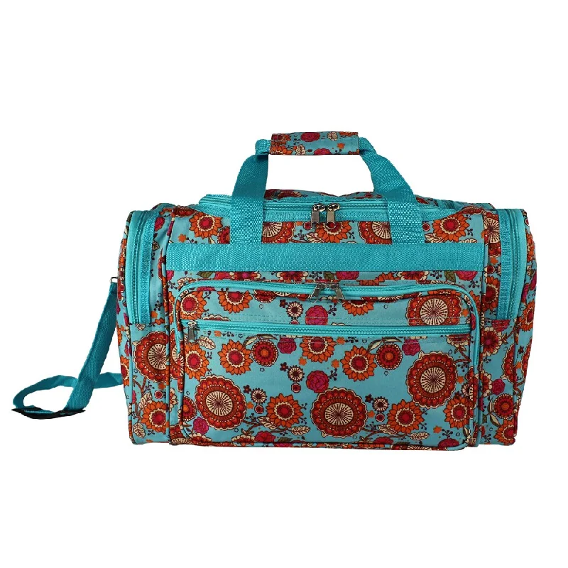 World Traveler Wildflowers 19-inch Lightweight Carry-On Duffle Bag