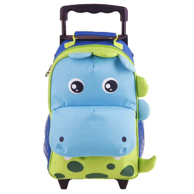 Yodo Zoo 3-Way Toddler Backpack with Wheels or Little Kids Rolling Luggage, with Front Pouch and Side Bottle Holders, for toddler boys and girls, Dinosaur Yodo Zoo 3-Way Toddler Backpack with Wheels or Little Kids Rolling Luggage, with Front Pouch and Side Bottle Holders, for toddler boys and girls, Dinosaur