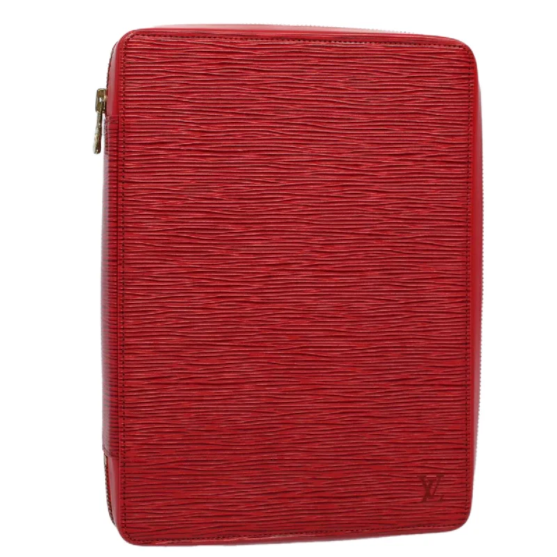 Stainless steel money clips for durabilityLouis Vuitton Agenda Cover  Leather Wallet  (Pre-Owned)