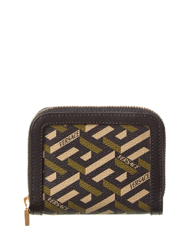 How to clean and maintain metal money clipsVersace La Greca Coated Canvas & Leather Coin Purse