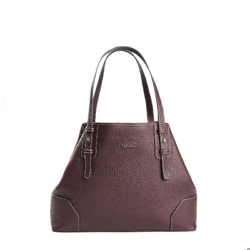 Embroidered Tote Bag in Beige with Floral Motifs for a Boho - Chic VibeBURGUNDY TOTE BAG