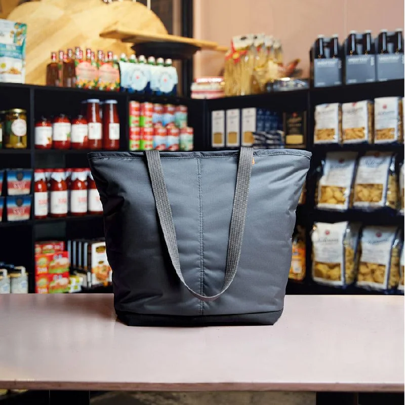 Metallic Tote Bag in Rose Gold with Chain Handles for a Glamorous Night OutCooler Insulated Tote - Charcoal