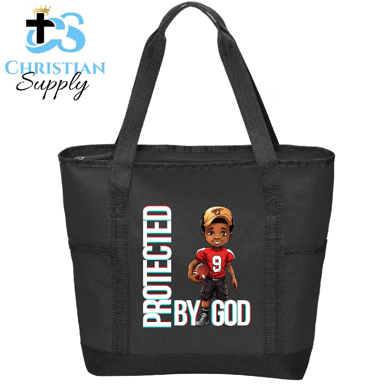 Quilted Tote Bag in Cream with Silver Hardware for a Classic and Sophisticated StyleKids Christian Football Red Jersey 2 Tote Bag
