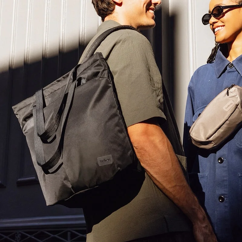 Tote Bag with RFID - Blocking Pocket in Black for Protecting Your Cards and InformationLaneway Totepack - Ink Black Tote Bag with RFID - Blocking Pocket in Black for Protecting Your Cards and InformationLaneway Totepack - Ink Black
